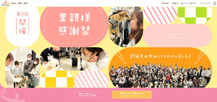 anifare様のサイトのスクリーンショット